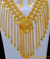 NLC1110 - Marriage Arabic Gold Necklace Designs 1 Gram Gold Arabic Jewellery Online 
