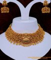 NLC1127 - First Quality Full Gold Beads Choker Necklace Antique