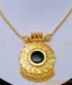 NLC1134 - Gold Plated Ruby Stone Lakshmi Coin Kerala Palakka Necklace for Women 
