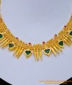 NLC1137 - Trendy Kerala Jewelry Gold Plated Mullapoo Palakka Necklace Designs 