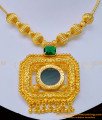 NLC1141 - Beautiful Emerald Stone Green Palakka Necklace Gold Plated Palakka Mala Online 