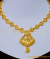 NLC1143 - Latest Dubai Gold Necklace Design with Earrings Buy Online