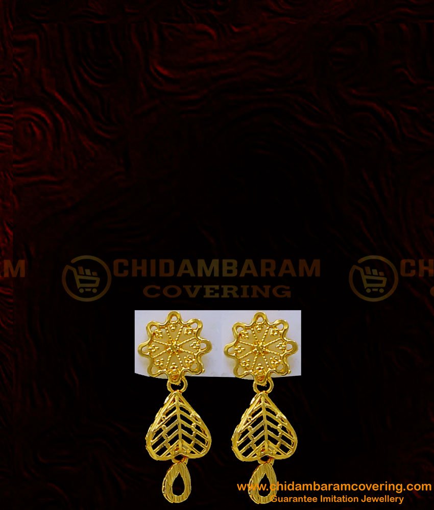 NLC1149 - Unique Flower Model Gold Design Choker Necklace Set Buy Online