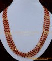 Nlc1154 - Beautiful Red Crystal Layered Mala Necklace Design Online 