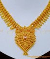 NLC1166 - Bridal Wear Ruby Stone 1 Gram Gold Plated Necklace Online