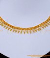 NLC1179 - Gold Design Bridal Wear Necklace White Stone Necklace Online 