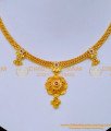 NLC1195 - Unique Gold Plated Attigai Style Stone Necklace Design