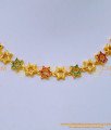 NLC1199 - Latest Ruby Emerald Stone Party Wear Necklace Designs  