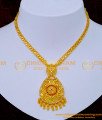 NLC1201 - Modern Simple Gold Plated Stone Necklace Designs 