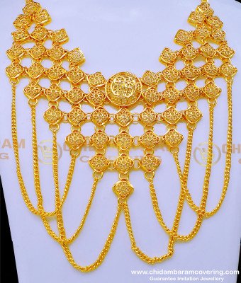NLC1205 - Latest Arabic Gold Necklace Designs Bridal Arabic Jewellery 