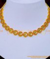 NLC1207 - Best Quality Ruby Emerald Stone White Stone Necklace Set 