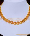 NLC1208 - 1 Gram Gold Plated Jewellery Ruby Necklace Set Online