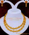 NLC1213 - Premium Quality Uncut Diamond Stone Matte Finish Necklace Set 
