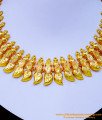 NLC1225 - Kerala Wedding Jewellery One Gram Gold Necklace Design