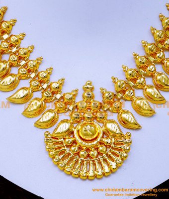 NLC1226 - Gold Design Necklace Kerala 1 Gram Gold Jewellery Online