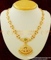 NLC258 - Beautiful First Quality Multi Stone Look Like Gold Design Impon Attigai Necklace Buy Online