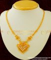 NLC301 - Simple Golden Color Ad Stone Necklace Buy One Gram Gold Necklace Online
