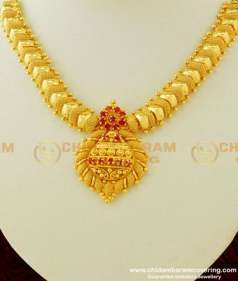 NLC314 - Attractive Party Wear Ruby Stone Necklace Design Imitation Jewellery Online 