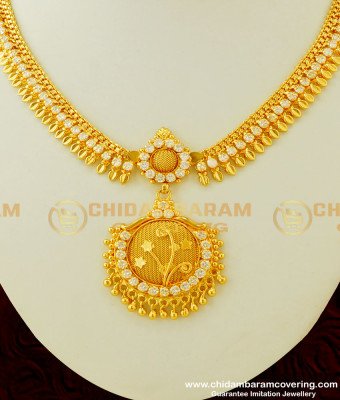 NLC326 - Elegant First Quality American Diamond Party Were Necklace Design Buy Online