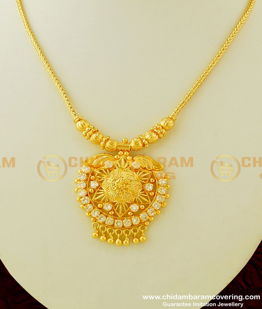 NLC331 - Trendy Necklace Collections Light Weight Simple Wedding Gold Necklace Designs Buy Online 