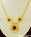 NLC335 - Traditional Kerala Jewellery Light Weight Blue Color Palakka Necklace for Wedding