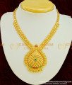 NLC347 - Latest Collection Micro Plated Multi Stone Necklace Designs