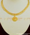 NLC359 - Beautiful Light Weight Baby Pink Colour Stone Necklace Simple Design for Women