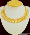 NLC365 - Micro Gold Plated Modern Kerala Plain Bridal Necklace 