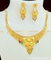 NLC379 - Marriage Bridal Gold Necklace Design Gold Forming Necklace Imitation Jewellery