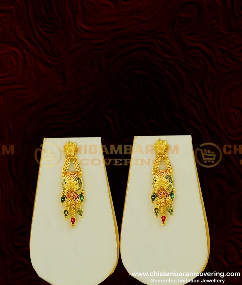 NLC386 - Wedding Were Gold Necklace Design with Earring Gold Forming Necklace Set Collection at Lowest Price Online 