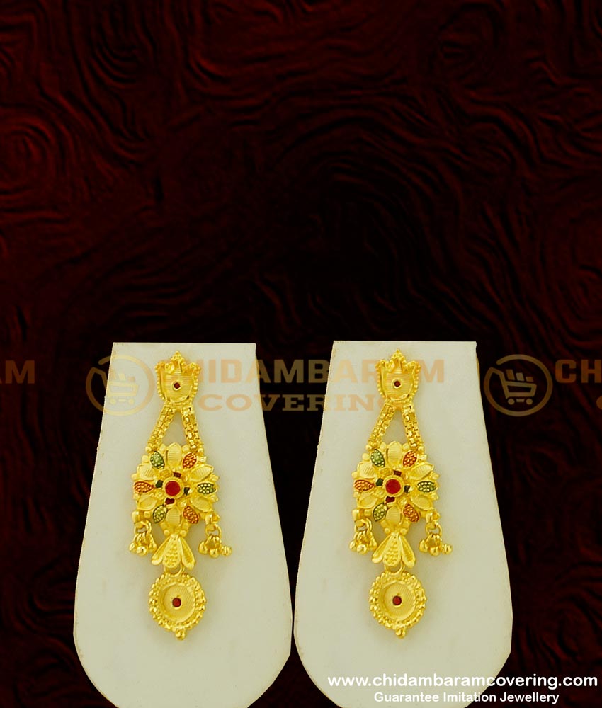 NLC388 - Real Gold Necklace Model Elegant Finish Flower Design Forming Broad Necklace with Earring Imitation Jewelry Online 