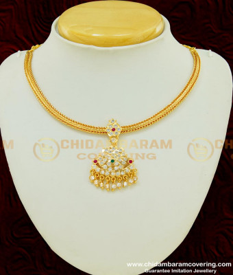 NLC396 - Indian Traditional Jewellery New Design Five Metal Attigai Necklace Online