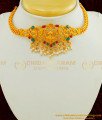 NLC422 - Beautiful Temple Jewellery Lakshmi Design Mini Choker Necklace Buy Online