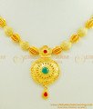NLC432 - Latest Party Wear Gold Forming Jewellery Multi Colour Stone Work Necklace Set 
