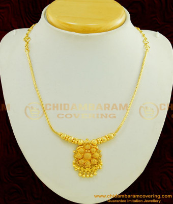 NLC443 - Marriage Bridal Gold Necklace Design Light Weight Short Necklace Online 