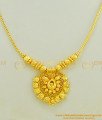 NLC444 - Latest Simple Gold Short Chain Designer Pendant Necklace Designs 