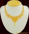 NLC447 - Simple Indian Wedding Jewellery Gold Covering Necklace Design Imitation Jewellery