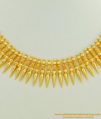NLC448 - Buy Traditional Kerala Mullamottu Mala Necklace Collections Buy Online