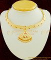NLC451 - Getti Metal Gold Attigai Design Full Mango Design Impon Attigai Necklace for Wedding 