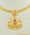 NLC453 - Attractive Bridal Wear Impon Big Pendant Attigai Necklace Buy Online