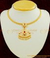 NLC453 - Attractive Bridal Wear Impon Big Pendant Attigai Necklace Buy Online