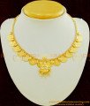 NLC460 - Latest Design Gold Plated Lakshmi Pendant with Gold Coin Necklace Designs Online