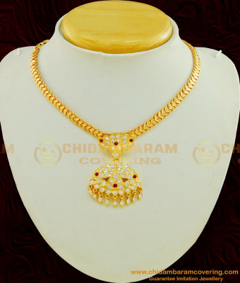 NLC475 - New Design Impon Attigai Necklace Indian Traditional Jewellery Online
