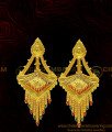NLC495 - Traditional Gold Choker Design Forming Gold Plated Necklace with Long Earring Indian Choker Necklace Set 