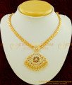 NLC497 - Traditional Gold Plated Ad Stone Big Dollar Impon Attigai Necklace Online