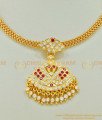 NLC511 - Traditional Design Impon Double Side Swan Dollar Attigai Necklace Micro Plated Impon Jewellery