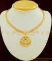 NLC547 - Pure Gold Plated Wedding Impon Attigai Peacock Dollar Design Gold Attigai Design 