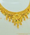 NLC559 - Bridal Wear Enamel Gold Necklace Design and Earring Combo Set 1 Gram Gold Forming Jewellery 