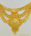 NLC567 - Grand Gold Look Bridal Wear Three Layer Flower Design Necklace Best Price