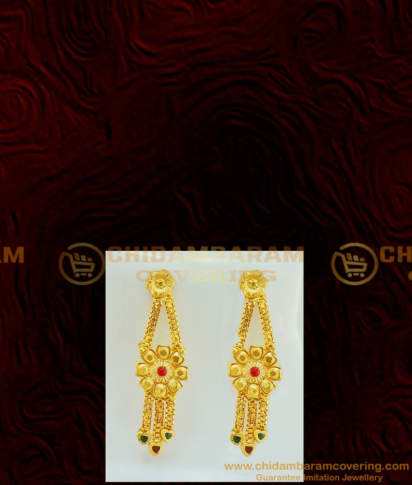 NLC571 - Latest Mango Design Party Wear Gold Forming Necklace Set Imitation Jewellery Online
